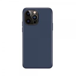 XQISIT iPhone 14 Pro Max Deksel Silicone Case Lyseblå
