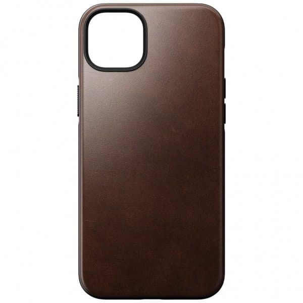 NOMAD iPhone 14 Plus Deksel Modern Leather Case Horween Rustic Brown
