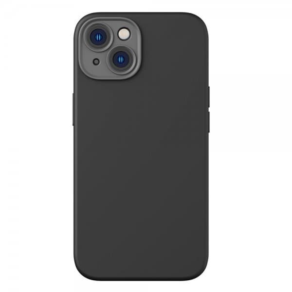 Baseus iPhone 14 Plus Deksel Liquid Silica Gel MagSafe Svart