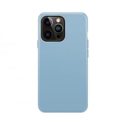 XQISIT iPhone 14 Pro Deksel Silicone Case Mørkeblå