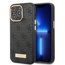 Guess iPhone 13 Pro Deksel Metal Plate Logo MagSafe Svart