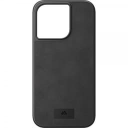Black Rock iPhone 14 Pro Cover Real Leather Case Sort