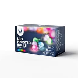 Frostet RGB  lysslynge 10m 100 lys