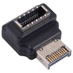 Vinklet Type-E hun-til-han-adapter
