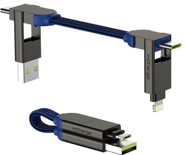 Rolling Square InCharge X 100W multi-port kabel (blå)