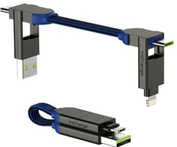 Rolling Square InCharge X 100W multiportkabel (blå)