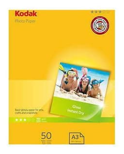 Kodak Photo Gloss A3 -paperi, 180 g / m2 (50 kpl)