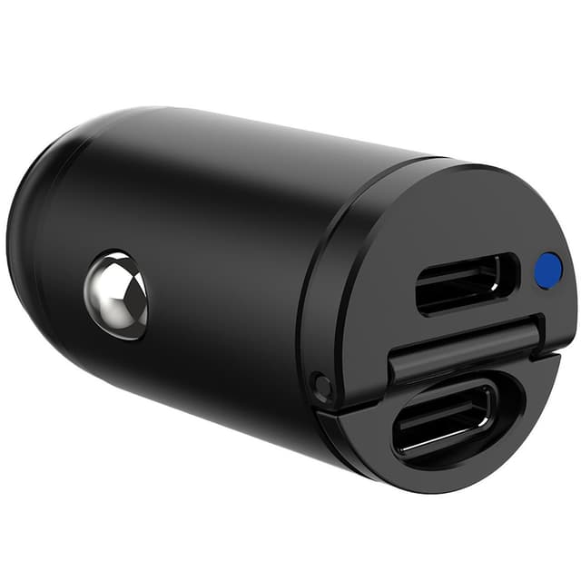 Biloplader Mini 2xUSB-C PD 30W