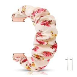 Klokkebånd i Scrunchie-stil Flerfarget 20 mm Samsung Galaxy Watch 42/41mm, Huawei Watch 2/GT2 42mm, Garmin Vivomove HR/Forerunner 245