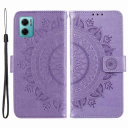 SKALO Xiaomi Redmi 10 5G Mandala Plånboksfodral - Lila