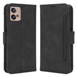 SKALO Motorola Moto G32 4G 6-lokeroa Lompakkokotelo - Musta