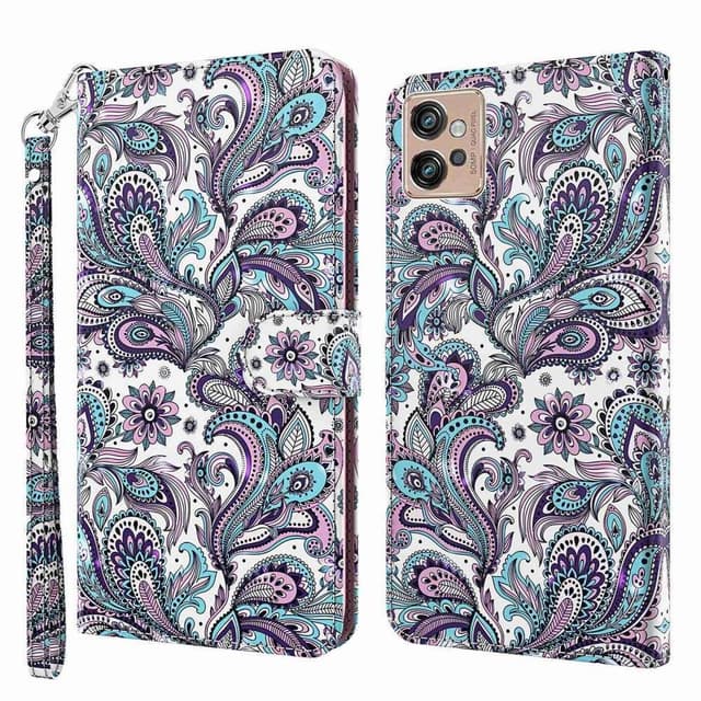 SKALO Motorola Moto G32 4G Marmor 3D Plånboksfodral