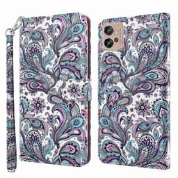 SKALO Motorola Moto G32 4G Marmori 3D Lompakkokotelo