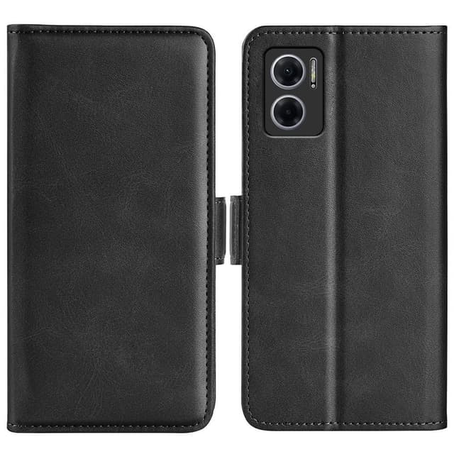 SKALO Xiaomi Redmi 10 5G Premium Wallet Flip Cover - Sort