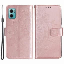 SKALO Xiaomi Redmi 10 5G Mandala Plånboksfodral - Roséguld