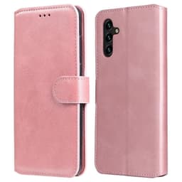 SKALO Samsung A13 5G Classic Lompakkokotelo - Ruusukulta