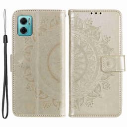 SKALO Xiaomi Redmi 10 5G Mandala Plånboksfodral - Guld