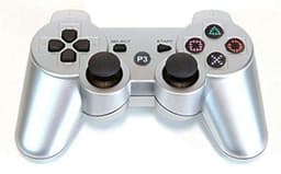Trådlös handkontroll till PS3 med Bluetooth & DoubleShock 3, Silver