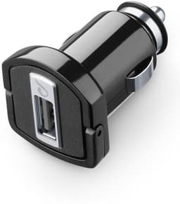 Cellularline Billaddare med 1xUSB 2A, Svart