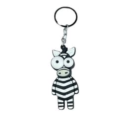 Nøglering med sød zebra MultiColor