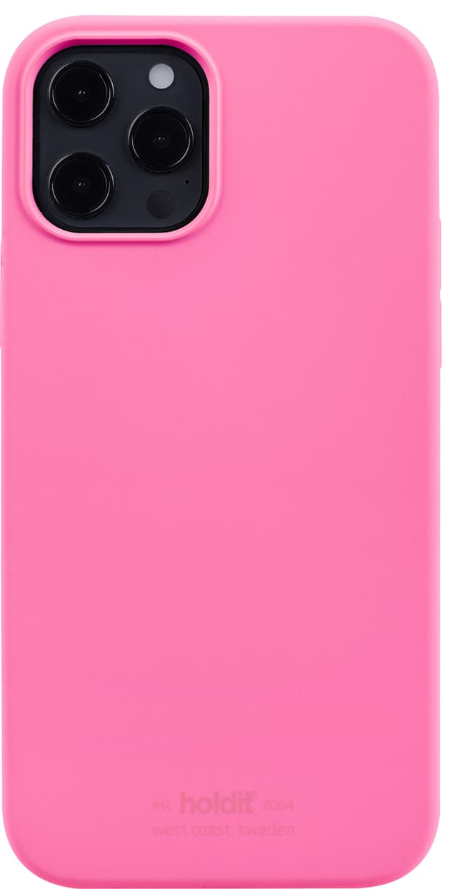 Holdit Silicone iPhone 12/12 Pro deksel (rosa)