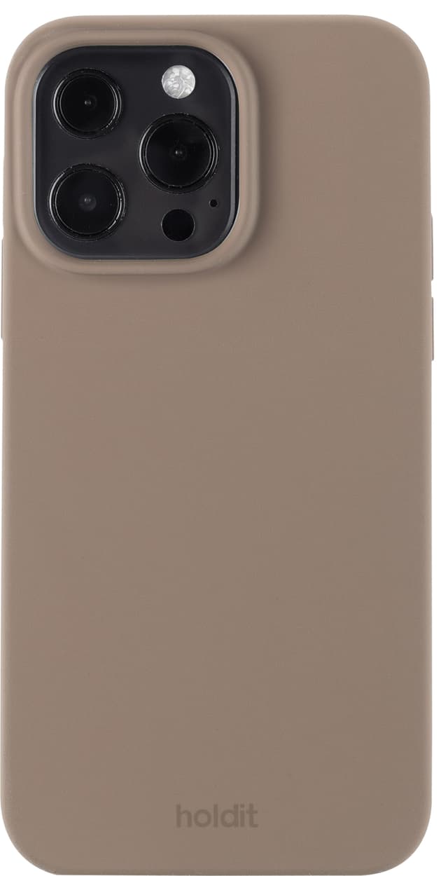 Holdit Silicone iPhone 14 Pro fodral (brunt)