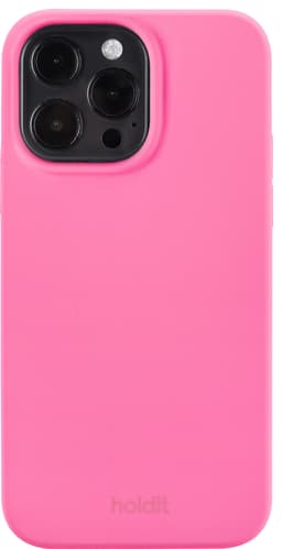 Holdit Silicone iPhone 14 Pro fodral (rosa)