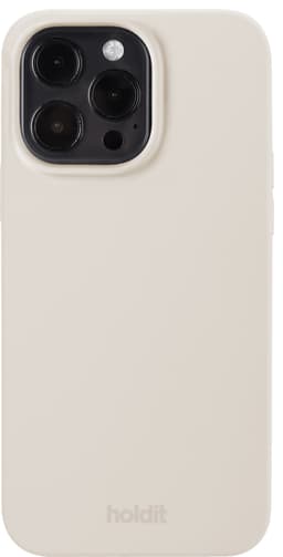 Holdit Silicone iPhone 14 Pro deksel (beige)