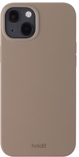 holdit iPhone 14 Plus Deksel Silikon Mocha Brown