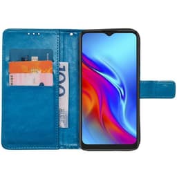 Wallet cover 3-kort TCL 20E - Lyseblå