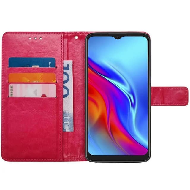 Mobil lommebok 3-kort TCL 20E - Rosa