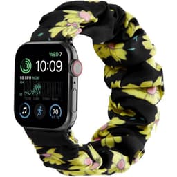 Scrunchie elastinen rannekoru Apple Watch SE 2022 (44mm) - Sunflower