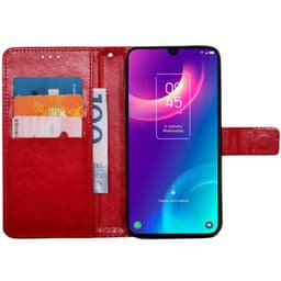 Mobil lommebok 3-kort TCL 30+ - Rød