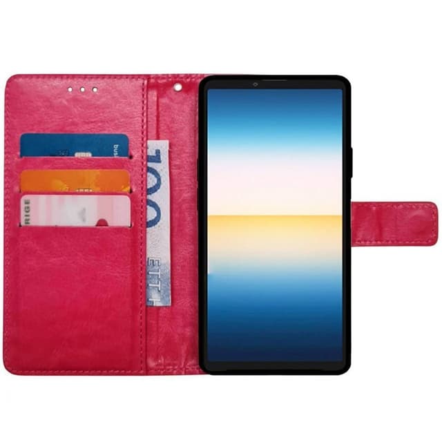 Wallet cover 3-kort Sony Xperia 5 IV - Lyserød