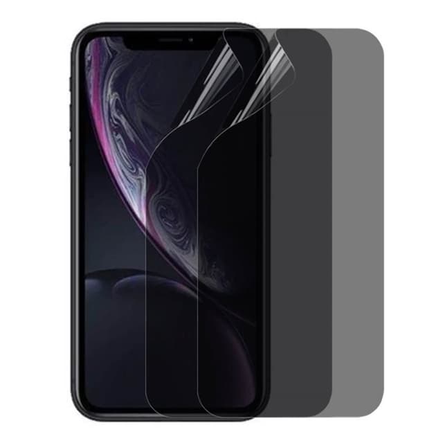 2-pak Privacy Skjermbeskytter 3D Soft HydroGel Apple iPhone XR