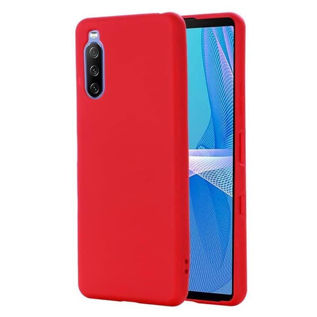 Liquid silikone cover Sony Xperia 10 III - Rød