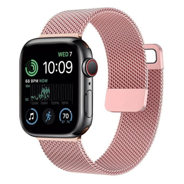 Milanese armbånd Apple Watch SE 2022 (44mm) - Lyserød