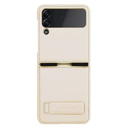 Nillkin Qin Vegansk Lær Deksel Samsung Galaxy Z Flip 4 - Gull