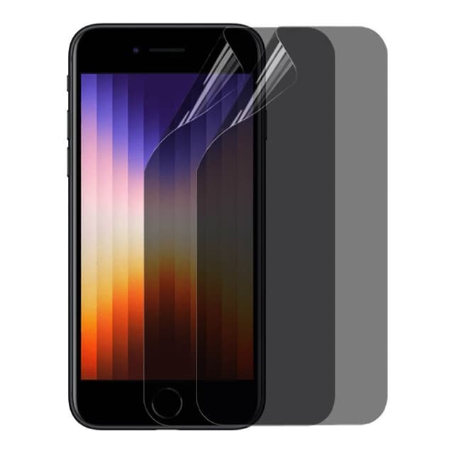 2-pak Privacy Skjermbeskytter 3D Soft HydroGel Apple iPhone SE 3 (2022