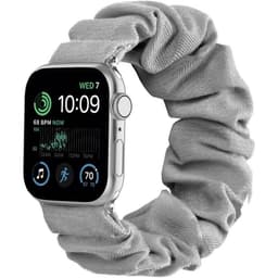 Scrunchie Elastisk armbånd Apple Watch SE 2022 (44mm) - Grå