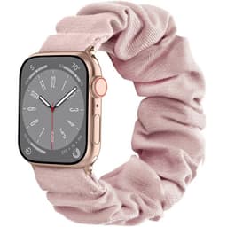 Scrunchie Elastisk armbånd Apple Watch SE 2022 (40mm) - Rosa