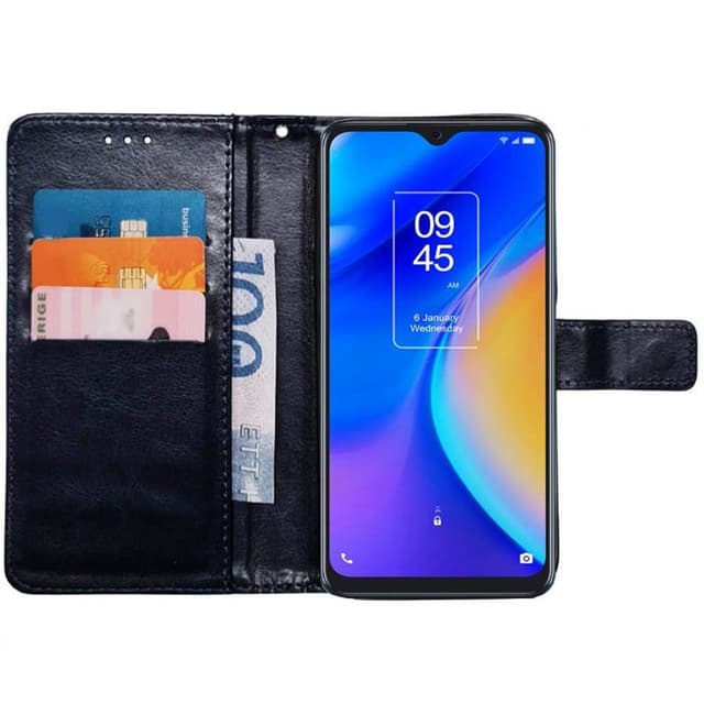 Wallet cover 3-kort TCL 20SE - Mørkeblå