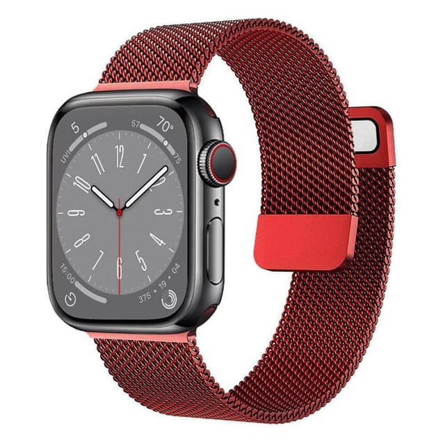 Milanese armbånd Apple Watch 8 (41mm) - Rød