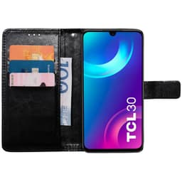 Mobilplånbok 3-kort TCL 30 - Svart