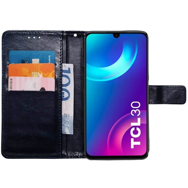 Wallet cover 3-kort TCL 30 - Mørkeblå