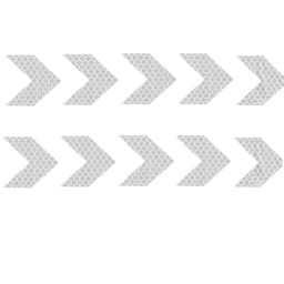 Reflex stickers för bil Pilar 10-pack Hvid