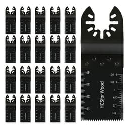 Universal oscillerande sågblad 20 st Svart