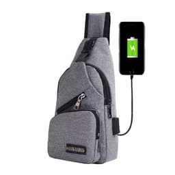 Crossbody-ryggsekk med USB-ladeport Grå