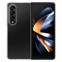 Samsung Original Galaxy Z Fold 4 Deksel Clear Edge Cover Transparent Svart
