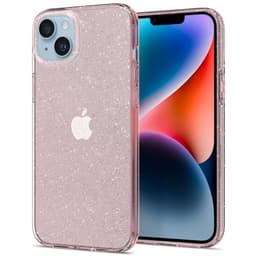 Spigen iPhone 14 Plus Deksel Liquid Crystal Glitter Rose Quartz